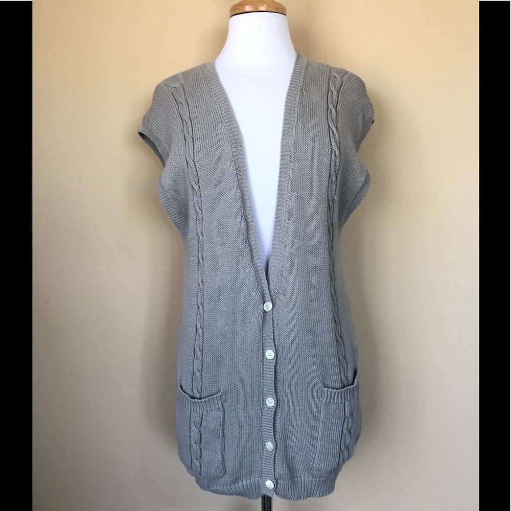 Yves Saint Laurent VTG Sleeveless Sweater Sz M